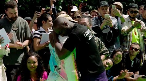 Virgil Abloh's Louis Vuitton debut ended in an emotional hug with 